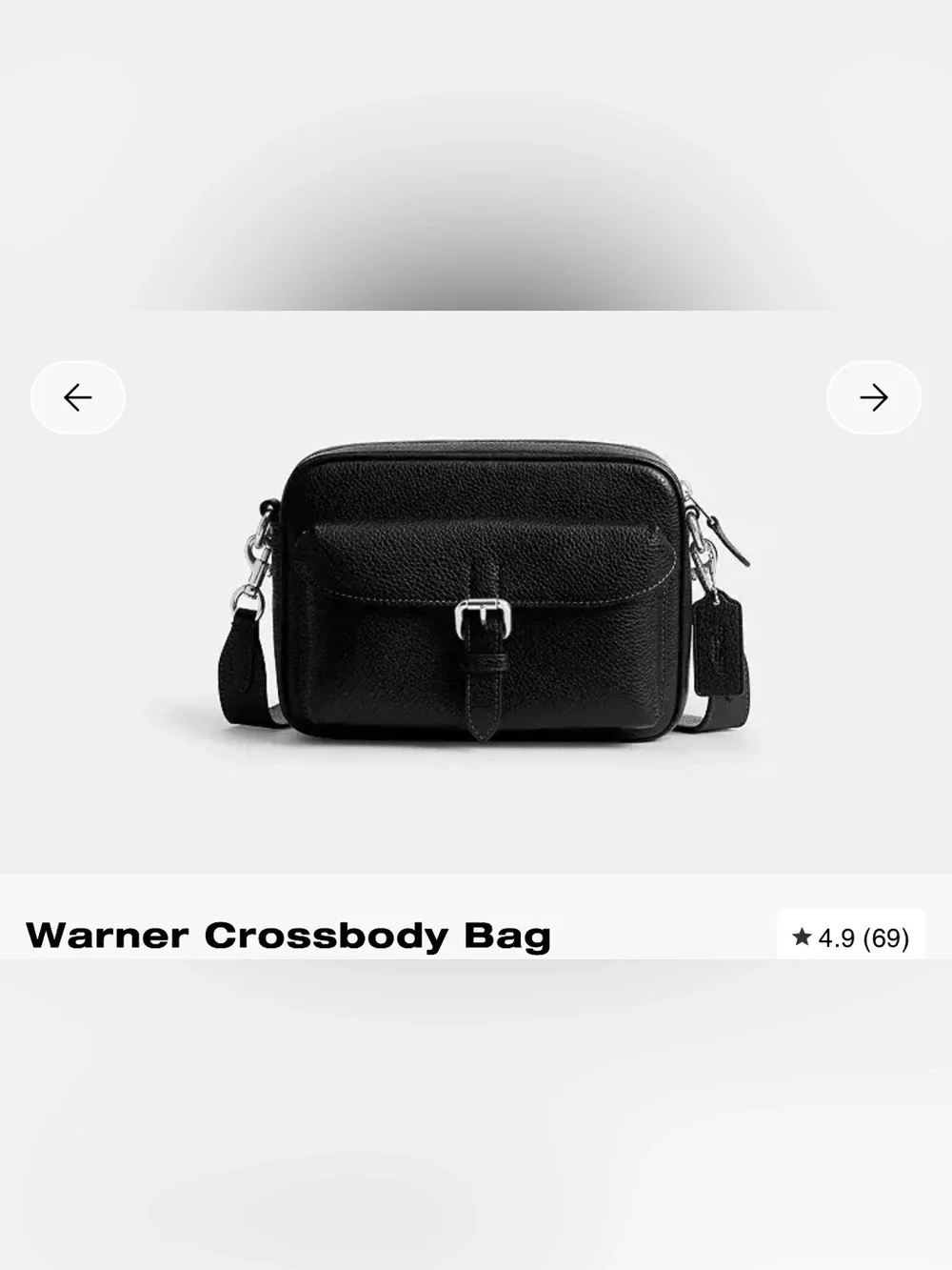 Coach Men’s Warner Crossbody Bag